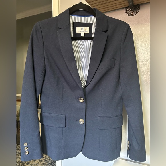 Southern Tide Jackets & Blazers - Southern Tide Navy Textured Blazer